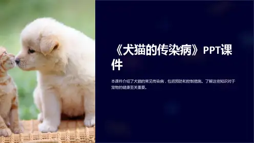 《犬猫的传染病》课件
