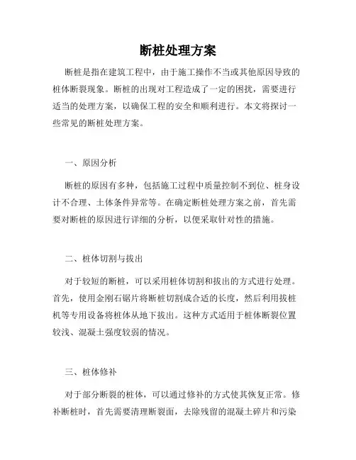 断桩处理方案