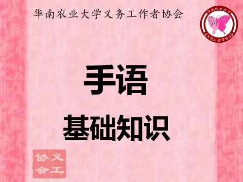 手语基础知识