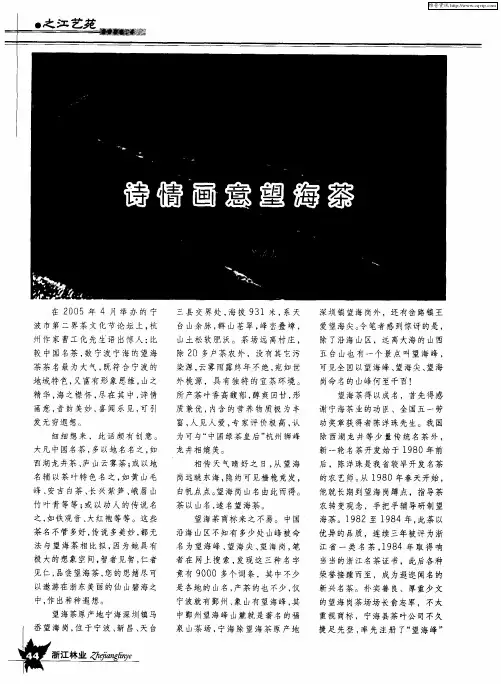 诗情画意望海茶