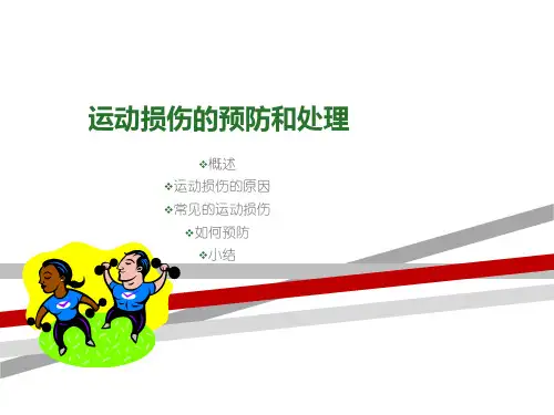 【全文】运动损伤的预防和处理PPT课件
