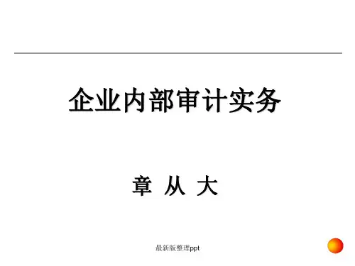 企业内部审计实务ppt课件