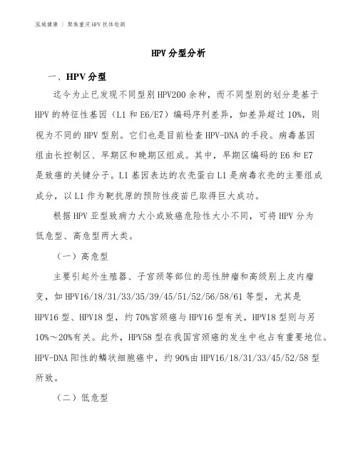 重庆HPV抗体检测指南-HPV分型分析