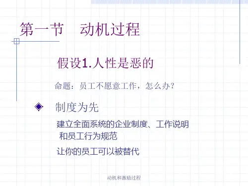 动机和激励过程课件