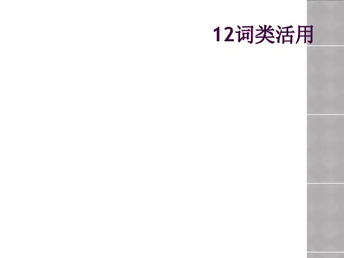 12词类活用