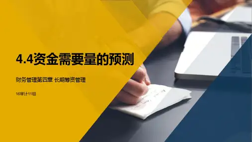 财务管理—资金需要量预测