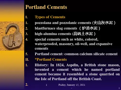(火山灰水泥)PPT课件