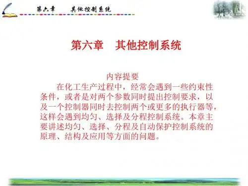 过程控制系统_齐卫红第六章