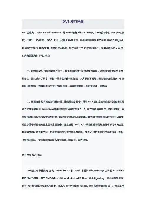 HDMI接口与DVI接口