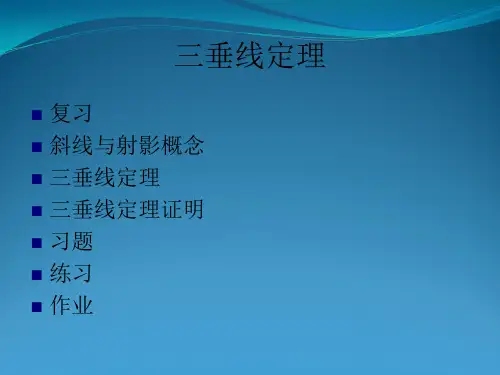 三垂线定理.(完整版)