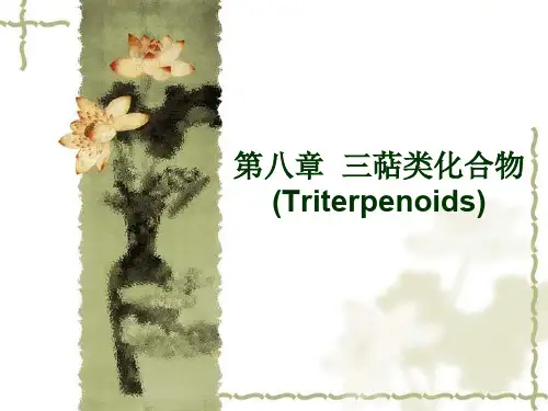 中药化学第八章  三萜类化合物