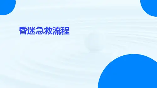 昏迷急救流程ppt