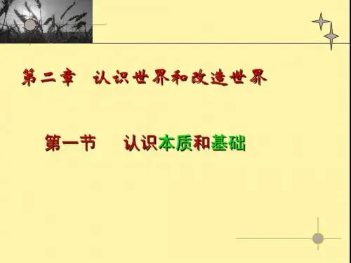 第二章   认识世界和改造世界