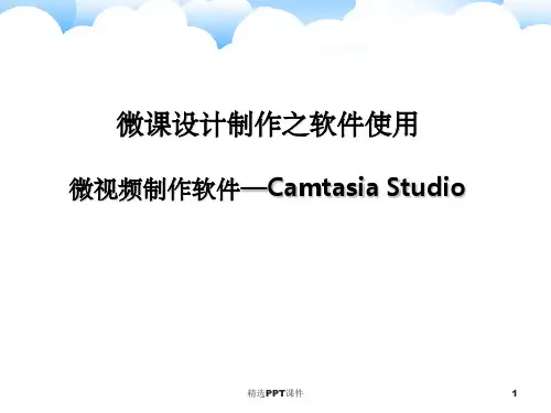 微视频制作软件的使用PPT课件