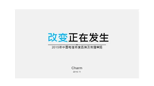 2015中国电信年度品牌及传播策略比稿文件-昌荣-151P
