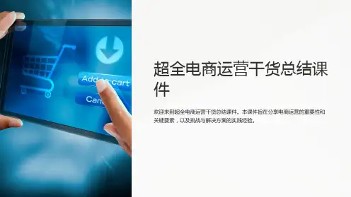 《超全电商运营干货总结课件》