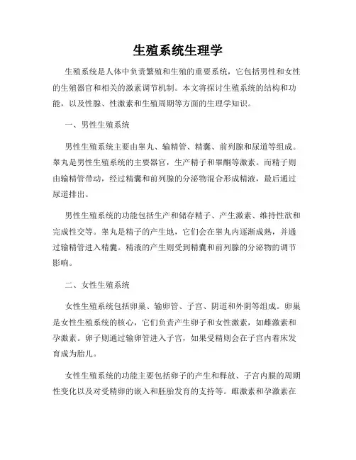 生殖系统生理学