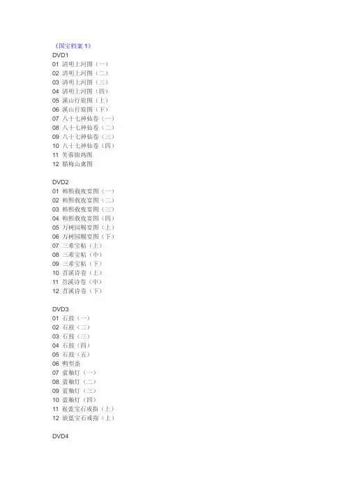 国宝档案目录