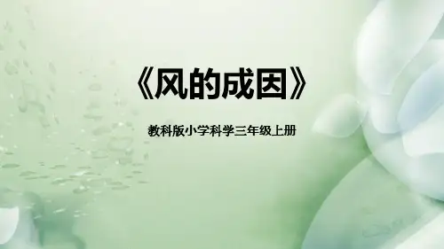 教科版三年级科学上册 (风的成因)教育教学课件