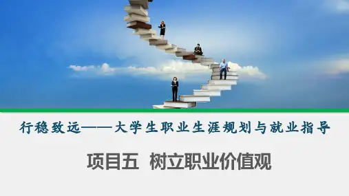 《行稳致远——大学生职业生涯规划与就业指导》项目五