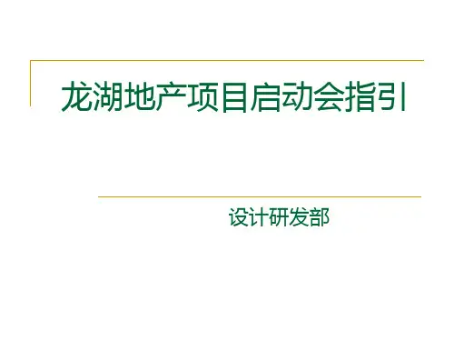 龙湖地产项目启动会指引课件(1)
