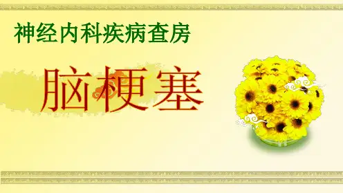 脑梗塞疾病查房ppt课件