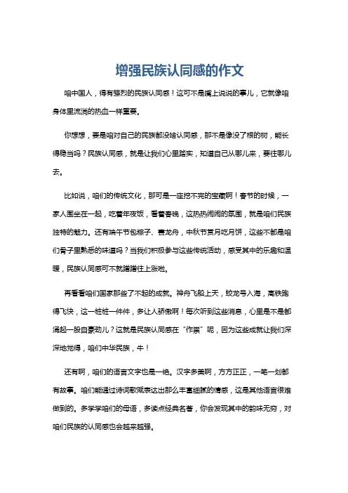 增强民族认同感的作文