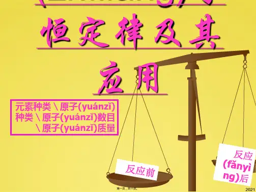 质量守恒定律复习课(共11张PPT)