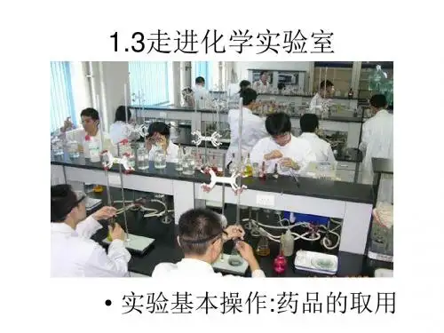 走进化学实验室 第二课时