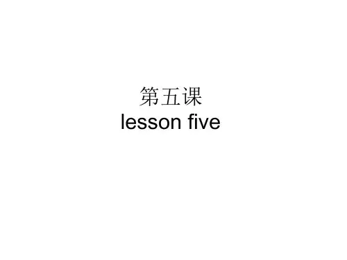 PPT精编版《初级汉语精读教程》拼音全套练习