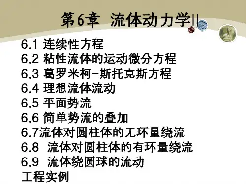 工程流体力学课件第6章：流体动力学第二部分