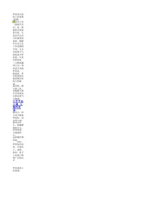 罗茨泵原理