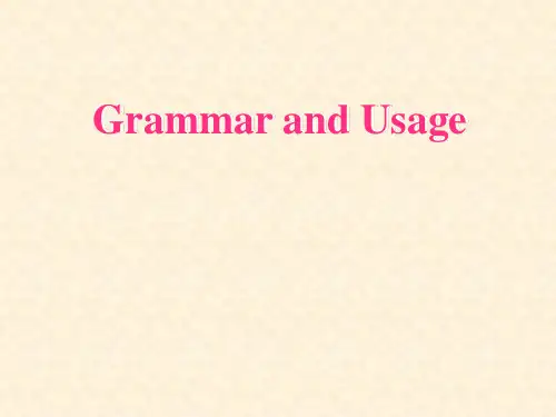 牛津高二英语模块五Unit1Grammar