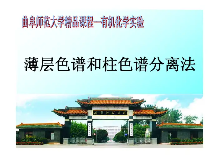 薄层色谱和柱色谱分离法