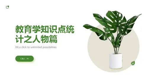 教育学知识点统计之人物篇