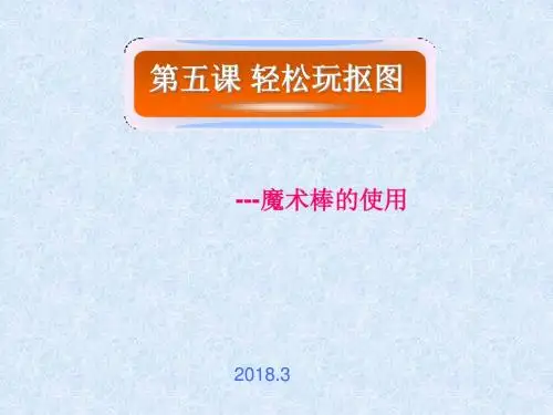 宁波版信息技术八年级上 第五课 轻松玩抠图---魔术棒的使用