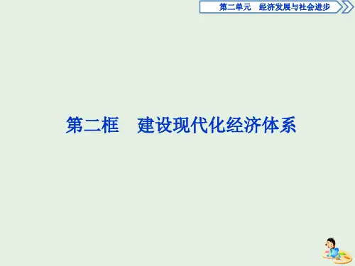 2019_2020学年新教材高中政治第三课我国的经济发展第二框建设现代化经济体系课件部编版必修2
