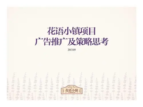 花语小镇项目推广及策略思考
