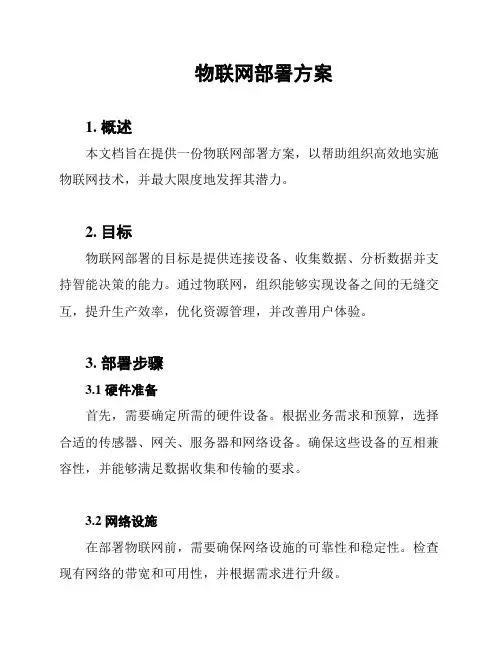 物联网部署方案