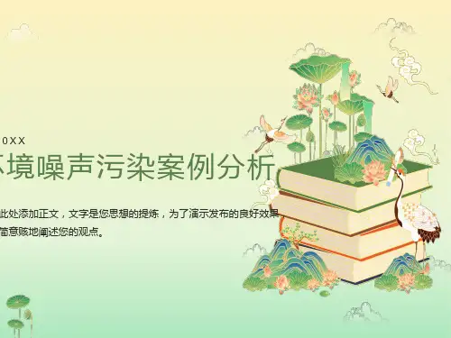 环境噪声污染案例分析