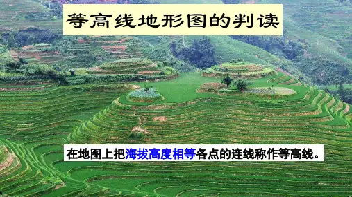 人教版七级上册等高线的判读ppt文档