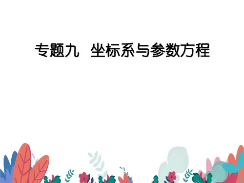 超实用高考数学重难点专题复习：专题九 坐标系与参数方程