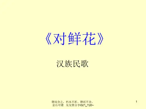 对鲜花-PPT课件