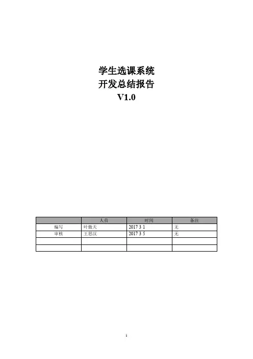 图书馆管理系统--开发总结报告