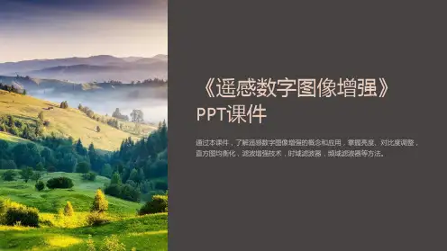 《遥感数字图像增强》课件