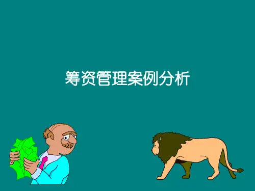 筹资管理案例分析