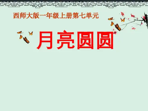 初中课件《月亮圆圆》3PPT