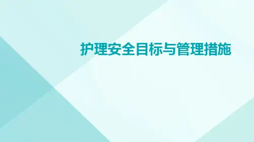 护理安全目标与管理措施ppt