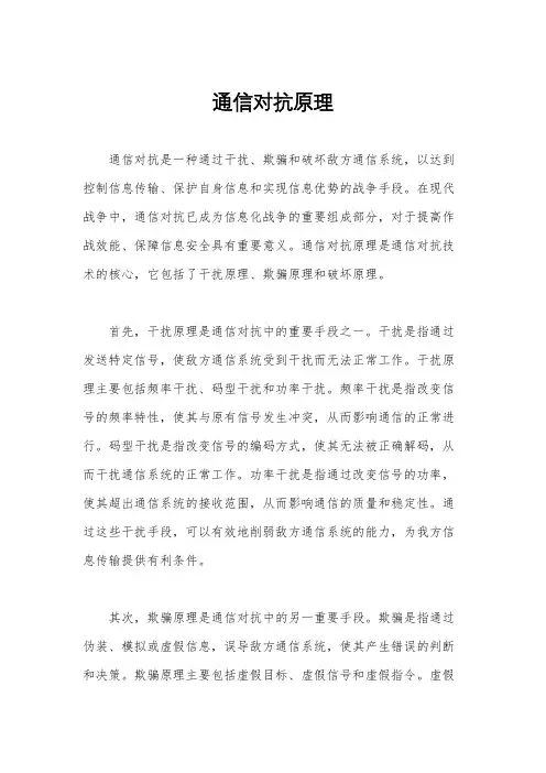 通信对抗原理