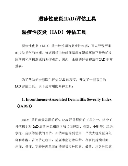 湿疹性皮炎(IAD)评估工具